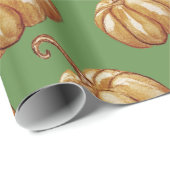 Cadeau Papier citrouille (Coin rond)