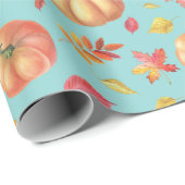 Cadeau Papier citrouille (Coin rond)