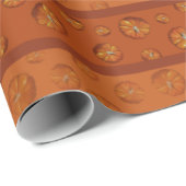 Cadeau Papier citrouille (Coin rond)