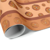 Cadeau Papier citrouille (Coin rond)