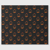 Cadeau Papier Citrouille brillant Halloween (Plat)
