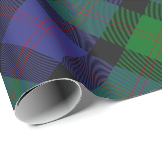 Cadeau Papier Clan Blair Tartan (Coin rond)