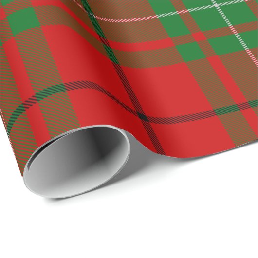 Cadeau Papier Clan MacAulay Tartan (Coin rond)