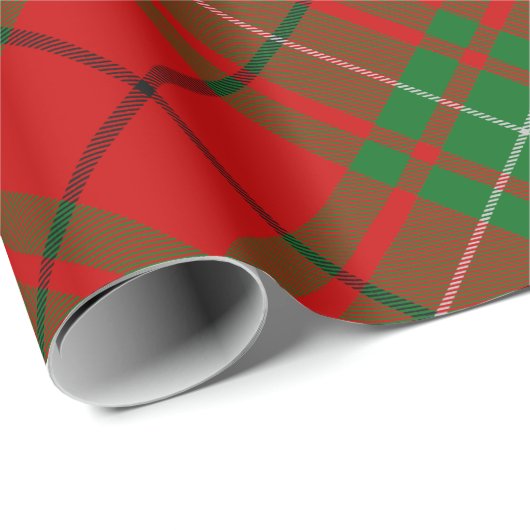 Cadeau Papier Clan MacAulay Tartan (Coin rond)