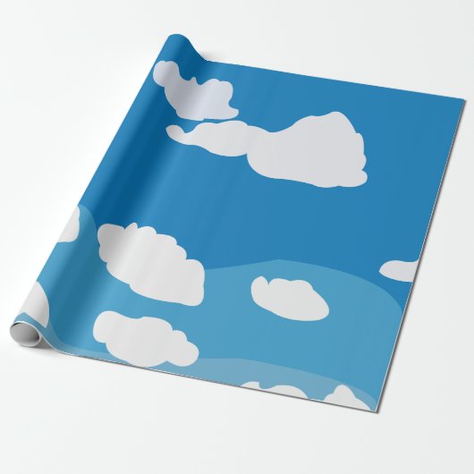 Cadeau Papier Cloud Blue Sky (Déroulé)