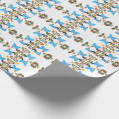 Cadeau Papier Collage Papillon Mignon 24lb texture toile  (Coin)