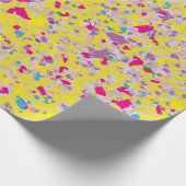 Cadeau Papier Confetti Jaune (Coin)