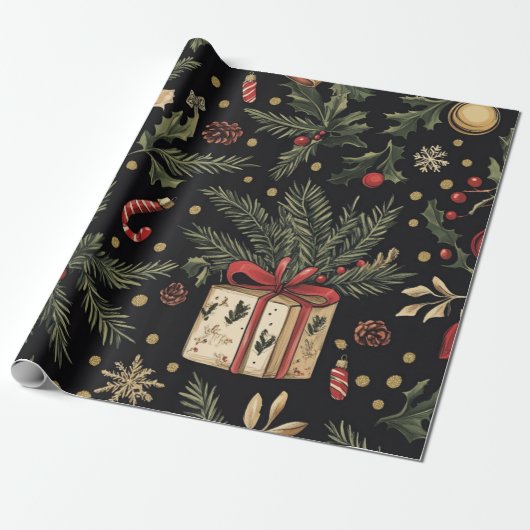 Cadeau Papier crayon noir Noël (Déroulé)
