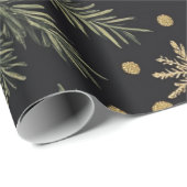 Cadeau Papier crayon noir Noël (Coin rond)
