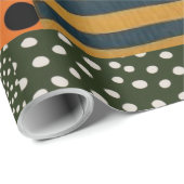 Cadeau papier d' emballage d' inspiration africaine (Coin rond)