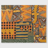 Cadeau papier d' emballage d' inspiration africaine (Plat)