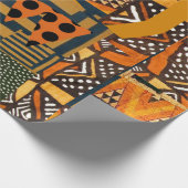 Cadeau papier d' emballage d' inspiration africaine (Coin)