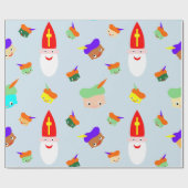 Cadeau Papier d’emballage frais Saint-Nicolas (Plat)