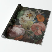Cadeau Papier d'affiche floral des beaux-arts 60lb (Déroulé)
