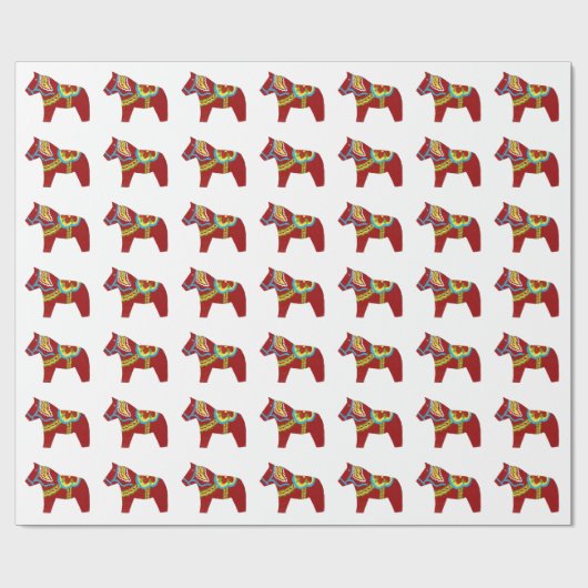 Cadeau Papier Dala Horse Wrapper (Plat)