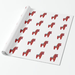Cadeau Papier Dala Red Horse Joueur
