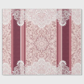 Cadeau Papier Damassé Baroque Vintage (Plat)