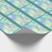 Cadeau papier d'anniversaire bleu heureux (Coin)