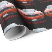 Cadeau Papier d'anniversaire du challengeur SRT de Dodge (Coin rond)