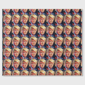 CADEAU PAPIER D'ANNIVERSAIRE TRUMP (Plat)