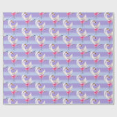 Cadeau Papier d'art blanc motif whimsy (Plat)