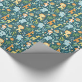Cadeau Papier de Baby shower Jungle Joy (Coin)