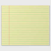 Cadeau Papier de Carnet jaune à papier laqué (Plat)