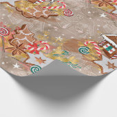 Cadeau Papier de Chambre de pain d'épice et d'enveloppe (Coin)