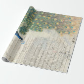 Cadeau Papier de Decoupage d'éphémères de paon (Déroulé)