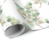 CADEAU PAPIER DE DESIGN EUCALYPTUS LUXUEUX (Coin rond)