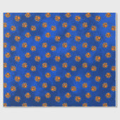 Cadeau Papier de dessin en velours bleu  (Plat)