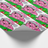 Cadeau Papier de Giftwrap de vacances de PeaceCat (Coin)