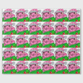 Cadeau Papier de Giftwrap de vacances de PeaceCat (Plat)