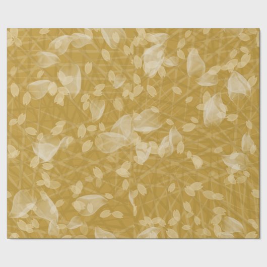 Cadeau Papier de giftwrapper à pétale d'or (Couture)