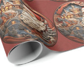 Cadeau Papier de gravure 3D père Noël (Coin rond)