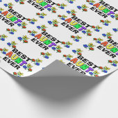 Cadeau Papier de la meilleure tante jamais enveloppé (Coin)