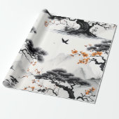 Cadeau Papier de lavage à l'encre de l'Asie de l'Est (Déroulé)