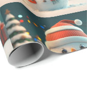 CADEAU PAPIER DE LAVAGE DE LA NEIGE CUTE (Coin rond)