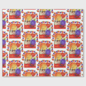 Cadeau Papier de lavage de la Saint-Valentin Plum de Pêch (Plat)