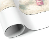 Cadeau PAPIER DE LAVAGE DES ANGELS ROSE vintages (Coin rond)