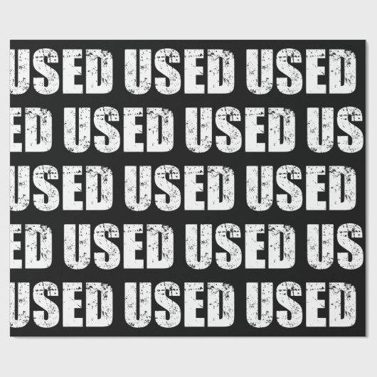 CADEAU PAPIER DE LAVAGE UTILISÉ (Plat)