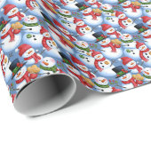 Cadeau papier de neige (Coin rond)