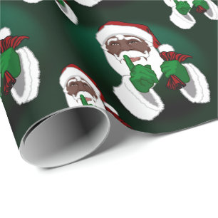 Cadeau Papier de Noël africain Père Noël