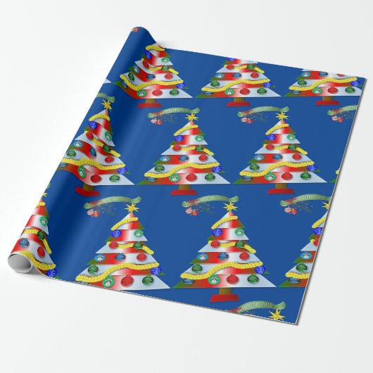 Cadeau Papier de Noël Arbre de Noël (Déroulé)