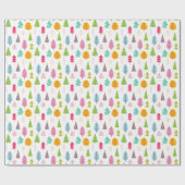 Cadeau Papier de Noël blanc coloré (Plat)
