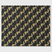 Cadeau Papier de Noël de chat de papier d'emballage de (Plat)