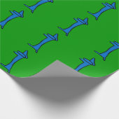 Cadeau Papier de Noël de chien bleu (Coin)