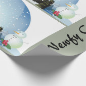 Cadeau Papier de Noël de chien de Terre-Neuve (Coin)