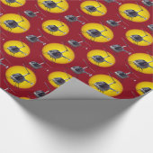 Cadeau Papier de Noël de l'hélicoptère (Coin)