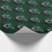 Cadeau Papier de Noël de l'hélicoptère (Coin)